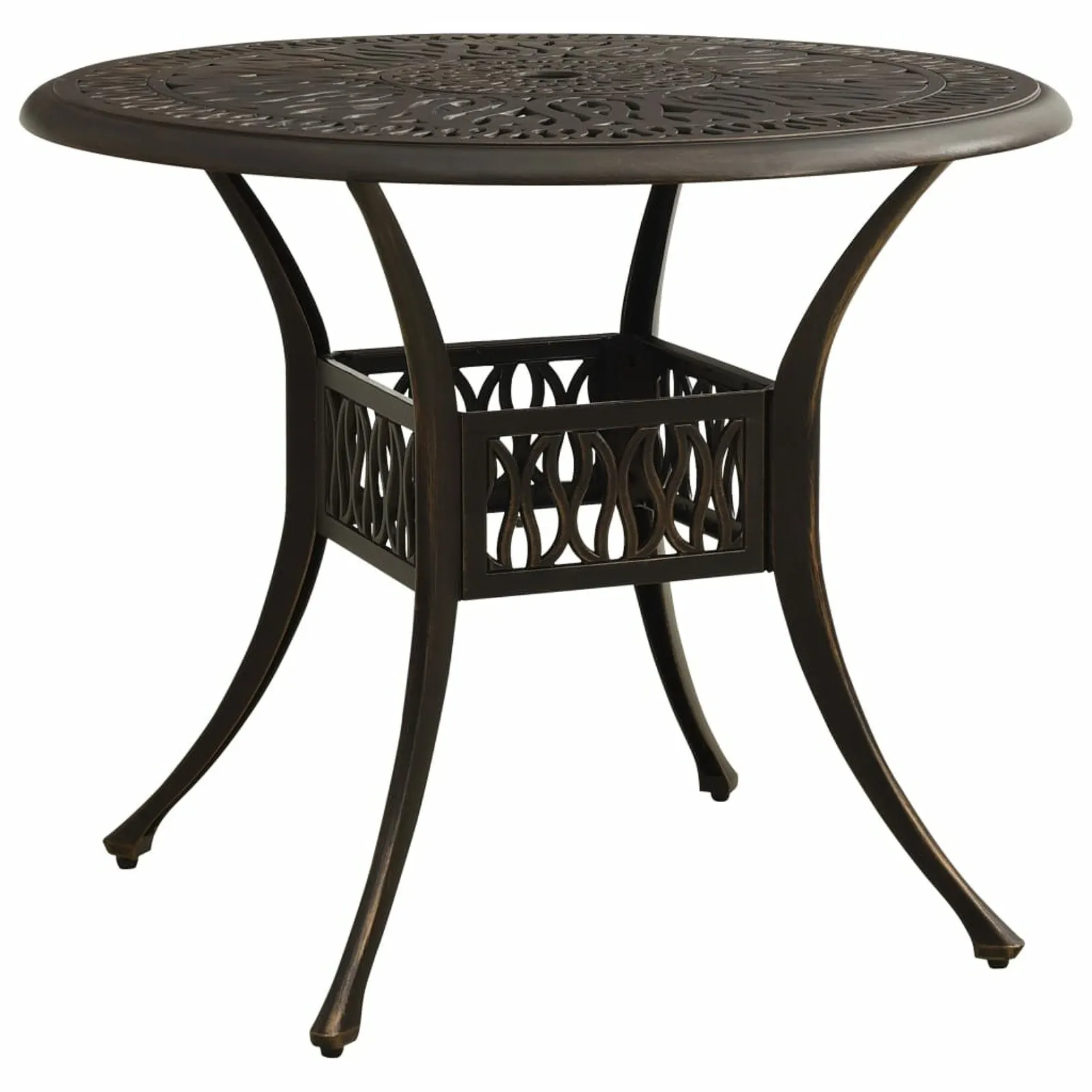 

Garden Table Bronze 35.4"x35.4"x29.1" Cast Aluminum