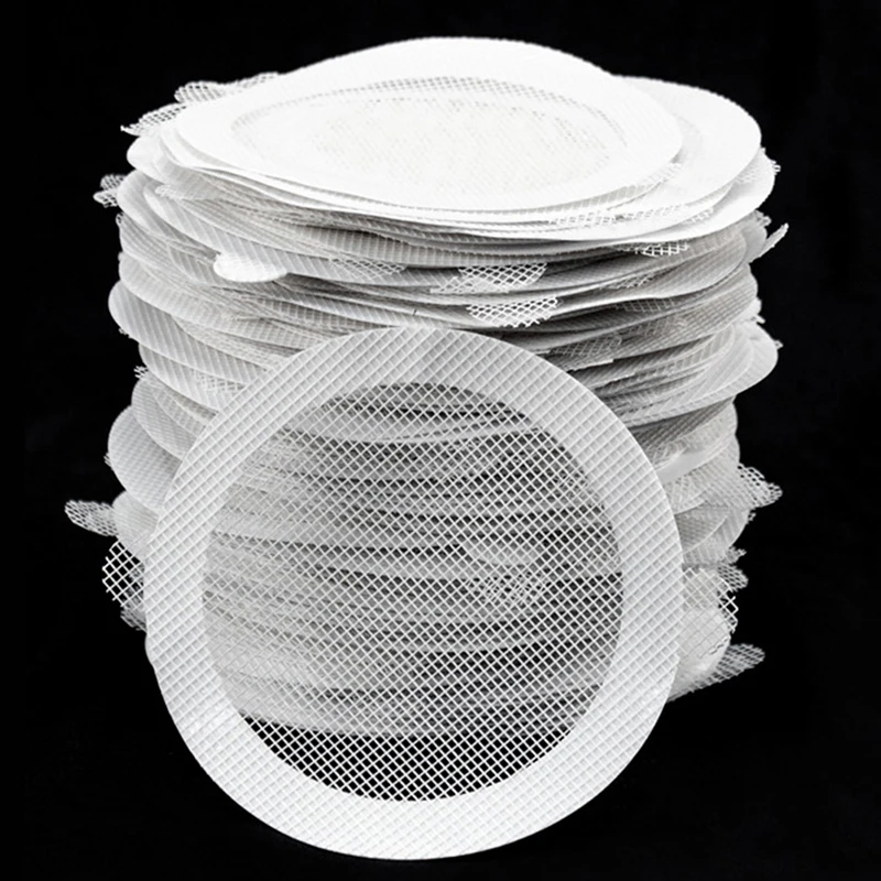 

10PCS Round Disposable Shower Drains Hair Catcher Mesh Stickers Bathroom Bathing Shower Hair Stoppers Catchers Net Accessories