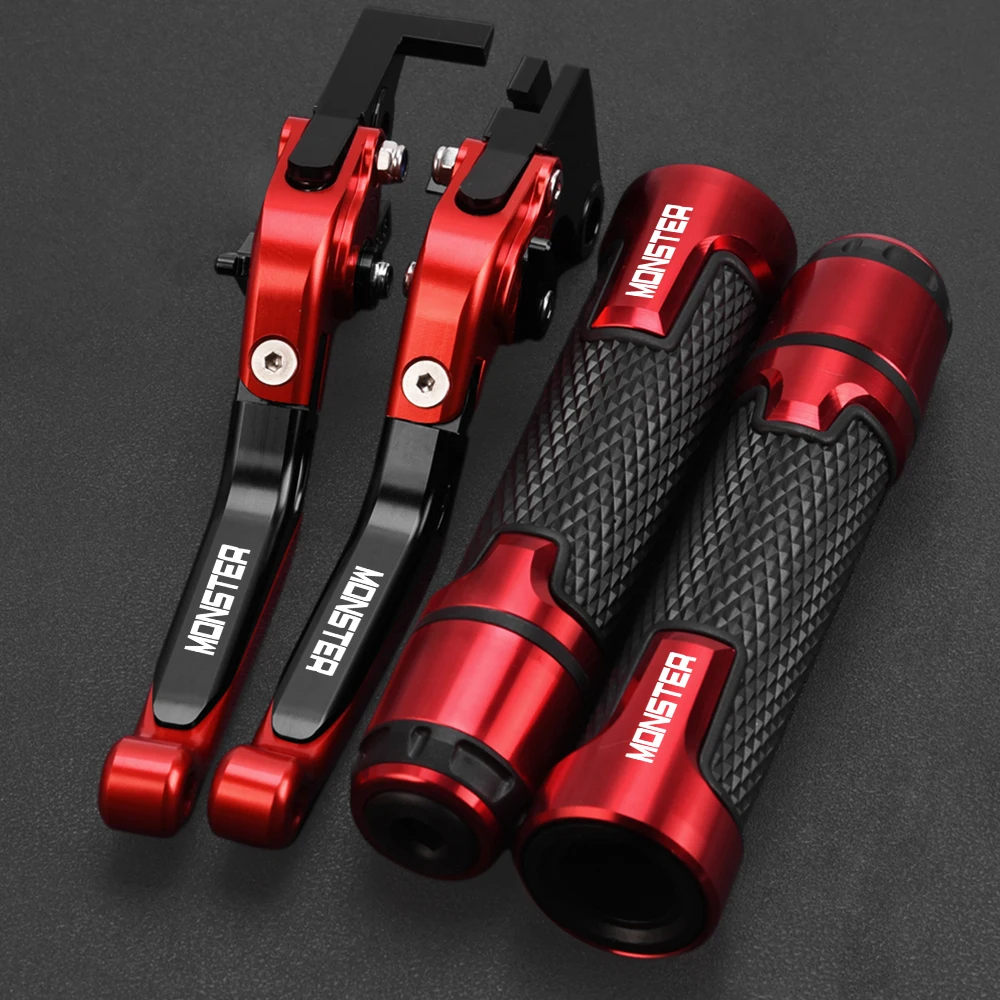 

Motorcycle Adjustable Extendable Brake Clutch Levers Handlebar grips For Ducati M900 M1000 MONSTER 2000-2005 2004 2003 2002 2001