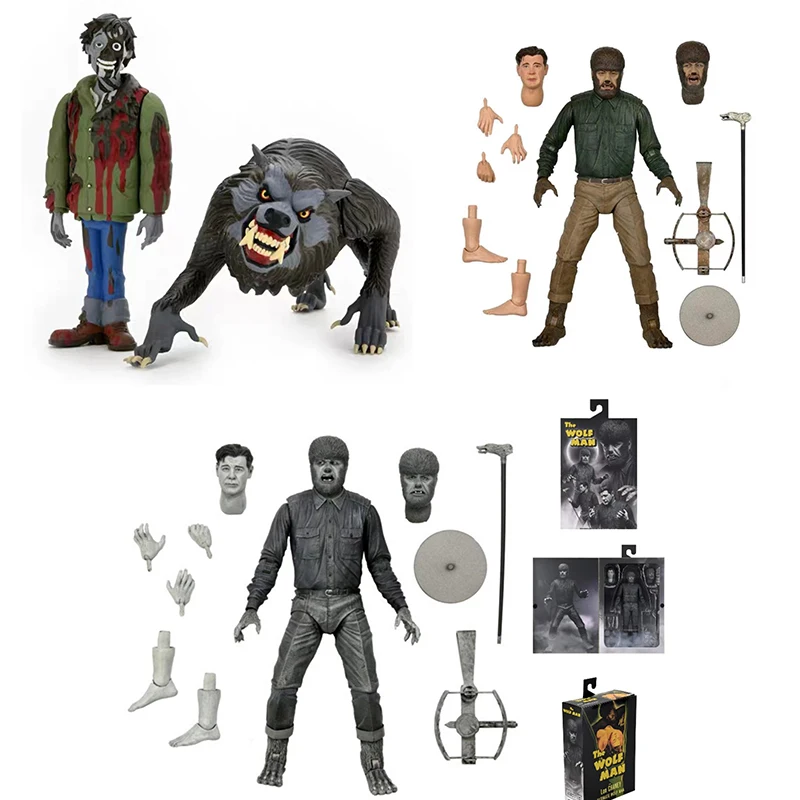 

NECA An American Werewolf Toony Terrors в Лондоне KesslerThe Wolf Man универсальные Монстры Ultimate экшн-фигурки модели игрушки куклы