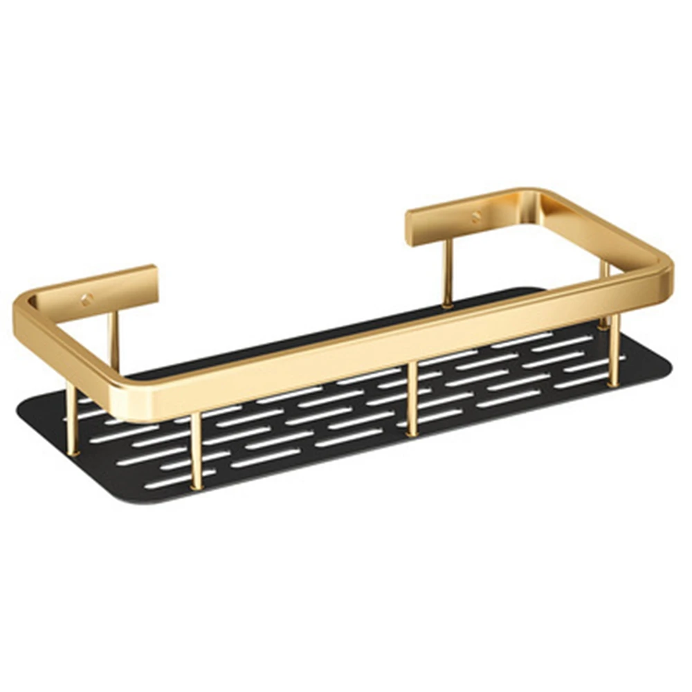 

Aluminium Shower Caddy Wall Mounted Bathroom Storage Rack Hanging Shampoo Holder Kitchen Spices Organizer