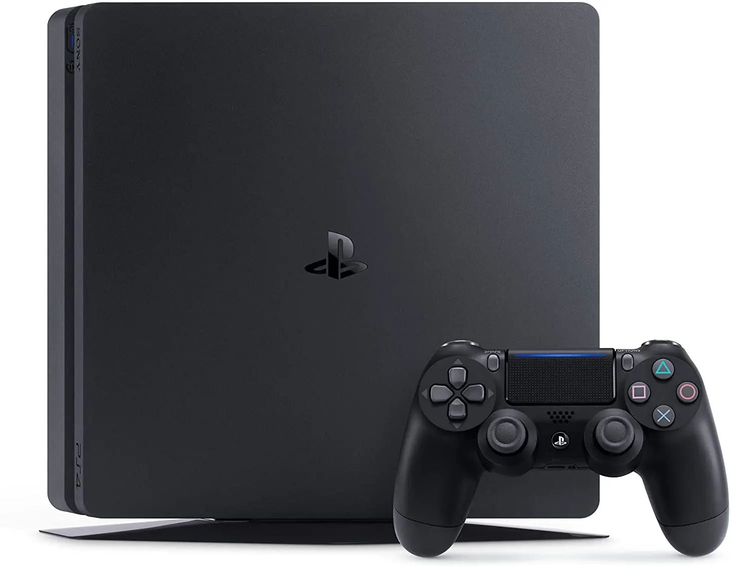

Playstation 4 PS4 Slim 1 TB, 1 Handle, 1 Console, TV, music and More Vivid HDR Gaming, PS4 Slim, 1 TB Disk, PC,TV for Use,