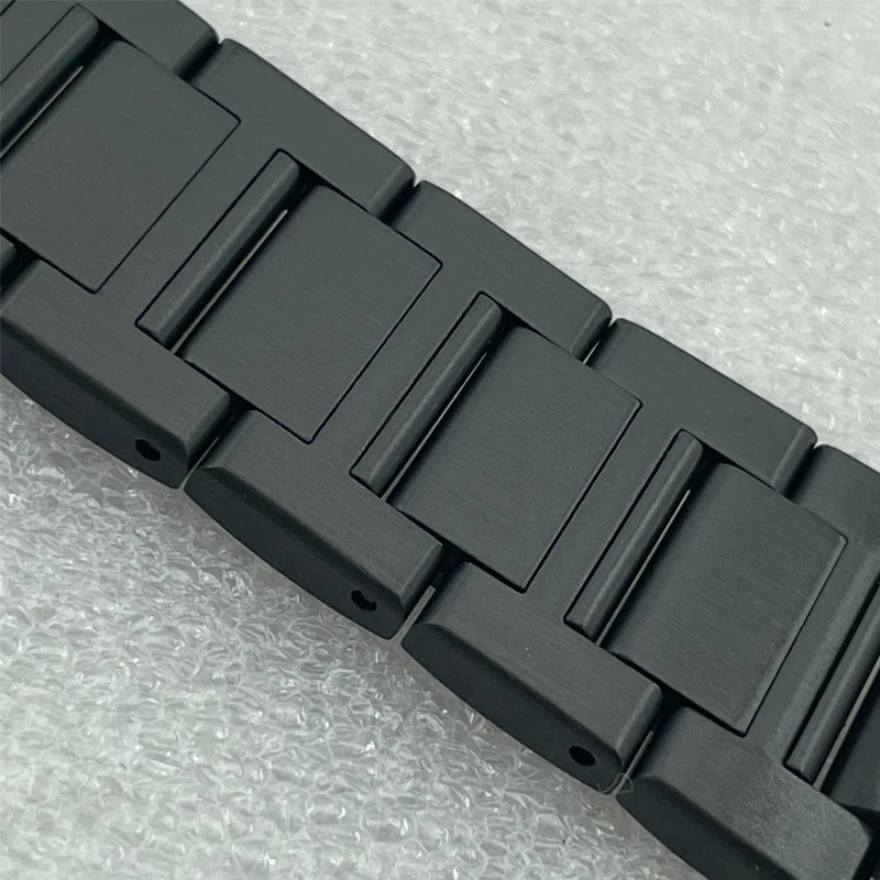 Watch Parts Solid 20mm Width Black PVD Coated Stainless Steel Watch Strap Suitable For SPB185/187 Case Bracelet Replacement