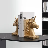 nordic light luxury unicorn bookend book stand book end decoration living room dining room wine cabinet tv stand villa decoratio