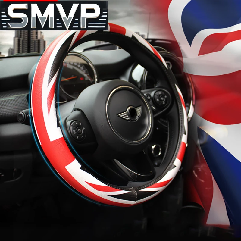Подходит для автомобильного чехла на руль Portector Leather Union Jack Decor для Mini Cooper One S JCW R55 R56 F60 Countryman Clubman Acc (art.: 3920cd889c925) - 3920cd889c925