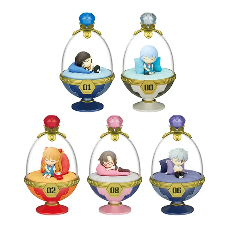 Rement Original Shokugan EVA Dreaming Pot Ayanami Rei Nagisa Kaworu Asuka Shikinami Langrey Аниме Фигурки Игрушки Детский