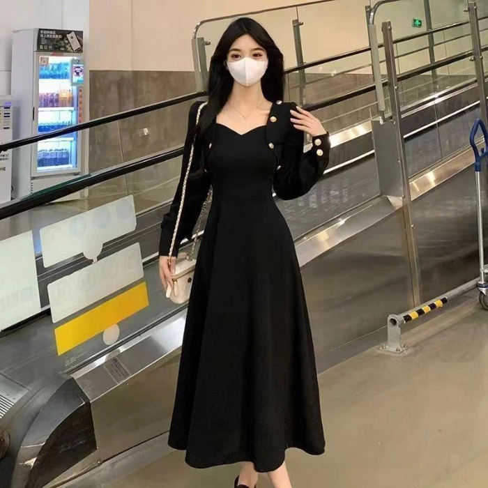 Женское платье больших размеров женское весенне-осеннее новое поступление K-sle Silm