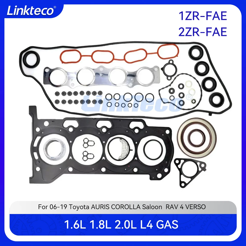 Полный комплект прокладок для головки цилиндра подходит 1 6 8 2 0 L 1ZR-FAE 2ZR-FAE 06-19 л TOYOTA