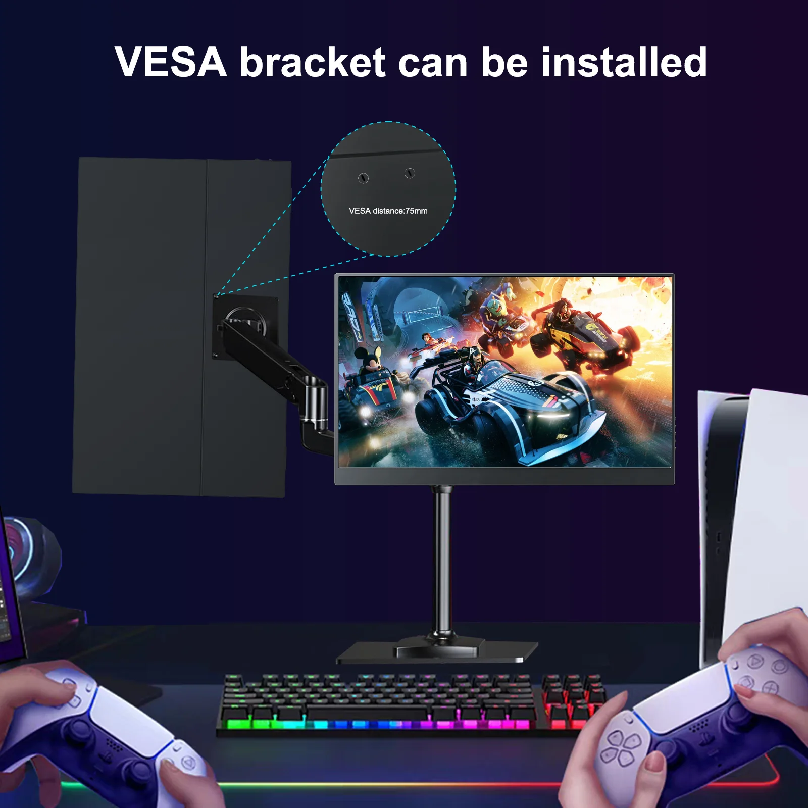 15 6-дюймовый монитор 1080P 120 Гц FHD IPS-экран