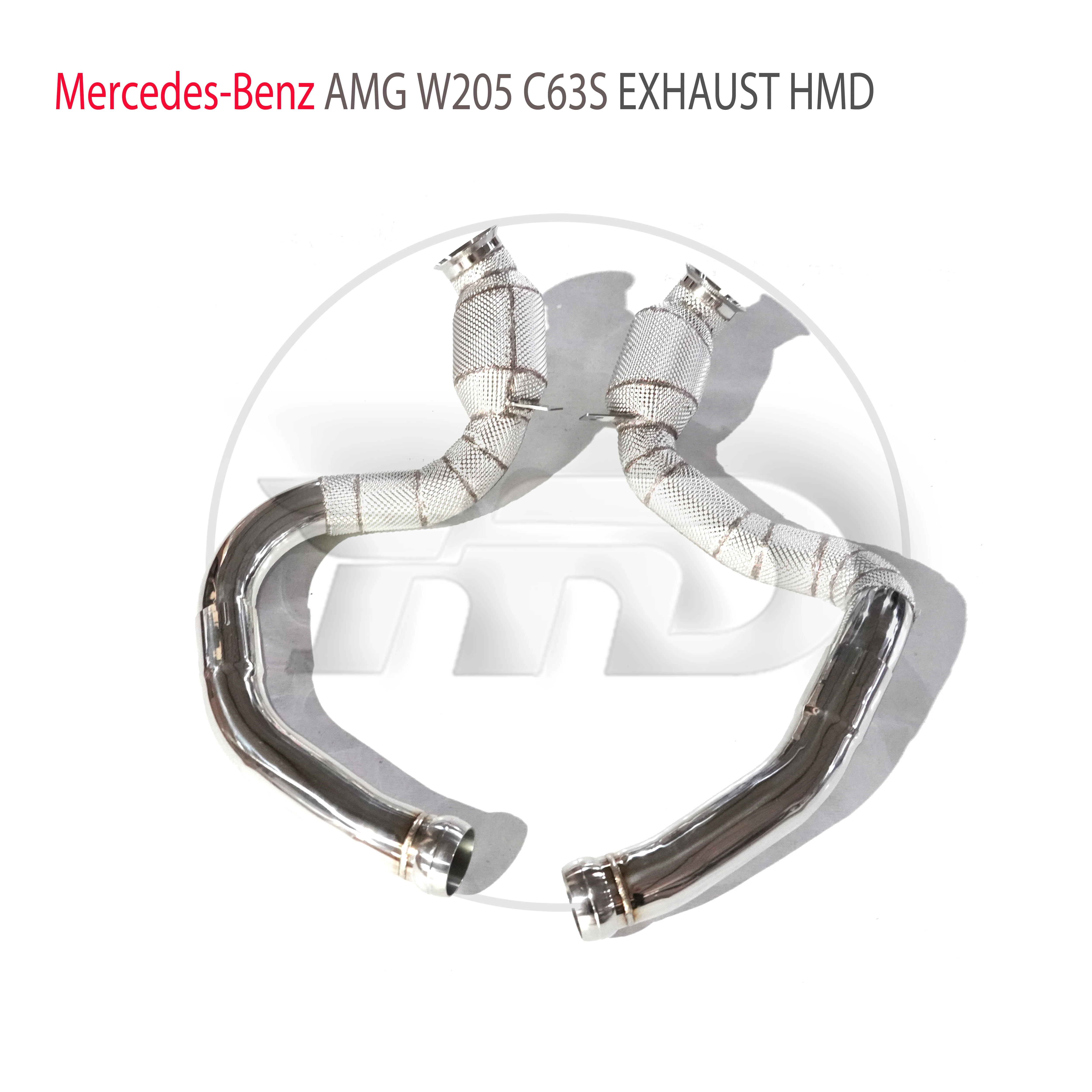 

HMD Car Accessories Exhaust System High Flow Performance Downpipe for Mercedes Benz AMG W205 C63S With Catalytic Converter