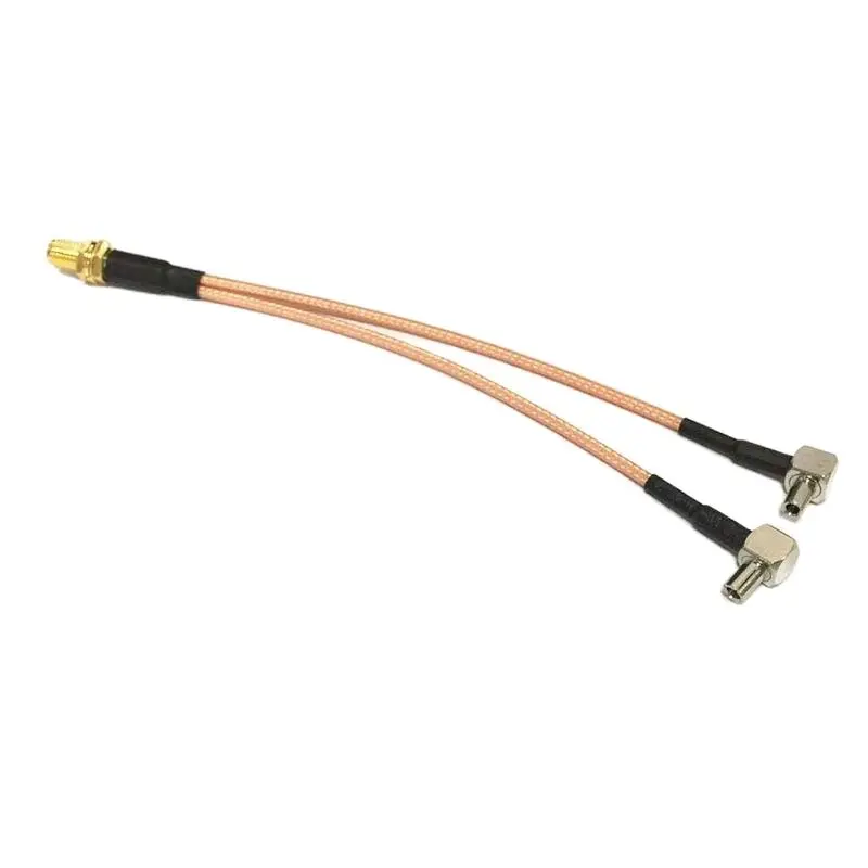 

Y Type Splitter Cable SMA Female To 2 X TS9 Male Connector Combiner Pigtail RG 316 15CM/30CM/50CM