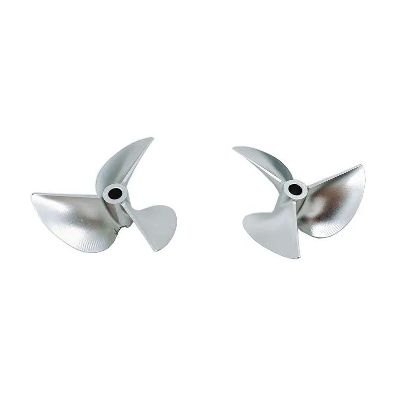 1PCS CNC 3-blade Paddle Dia 74mm Shaft Hole 6.35mm Positive Negative Propeller Pitch 1.4 for 7414 RC Catamaran Boat DIY Model