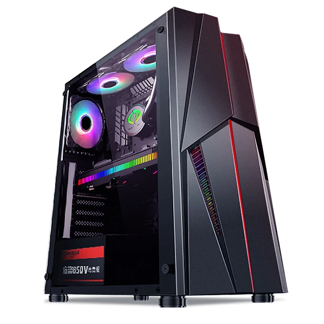 

Настольный компьютер PENPOS AMD 3000G/5600G 6-ядерный настольный компьютер 240G/480G SSD 8G RAM DIY сборка LOL игровой ПК полный комплект