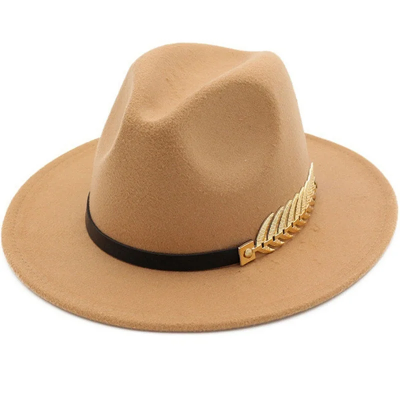 

Однотонная классическая черная эластичная фетровая шляпа унисекс, шерстяная фетровая шляпа джаз, элегантная мужская и женская шляпа с широкими полями, шляпа Трилби