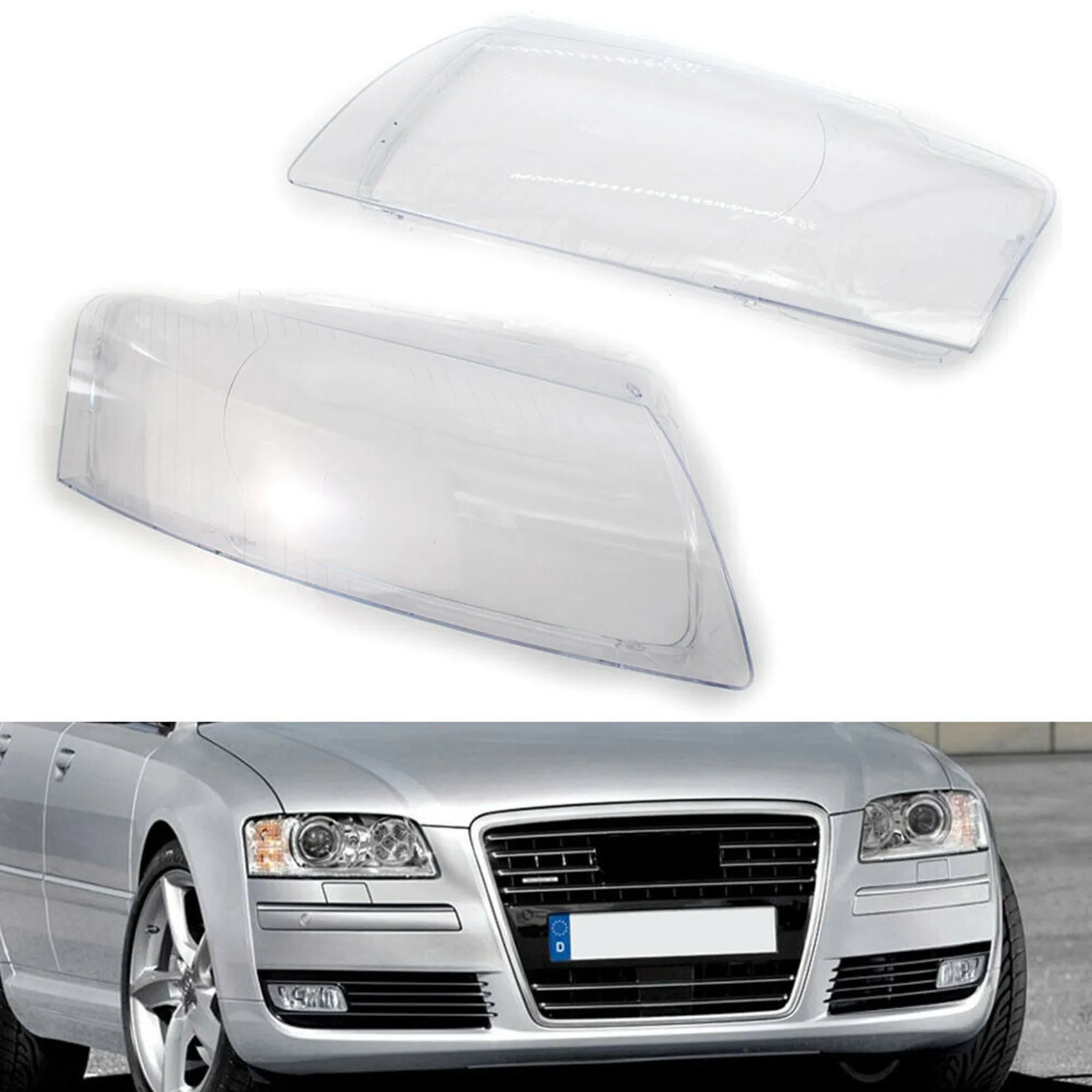

Для Audi A8 D3 2005 - 2010 Автомобильная фара крышка объектива Замена Новинка