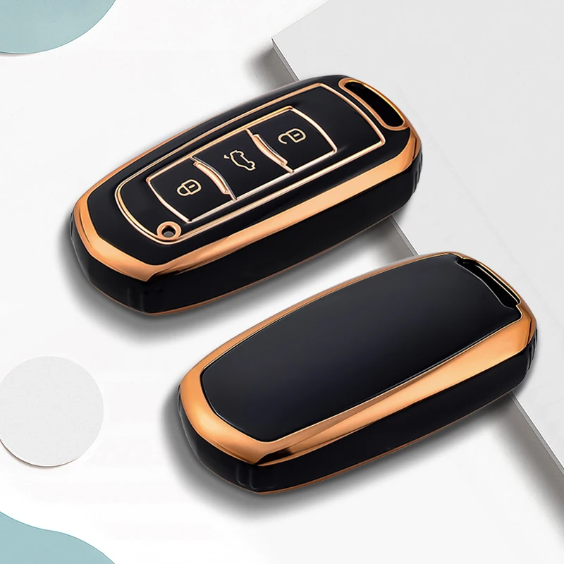 

3-кнопочный автомобильный флип-чехол из ТПУ для Geely Atlas Boyue NL3 EX7 SUV GT GC9 Emgrand X7 Borui, автомобильный держатель, аксессуары