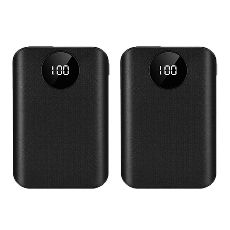 

2X Power Bank Box 3X18650 Battery Pack DIY Smart Charge Fast Charger LED Light For Cell Phone Tablet