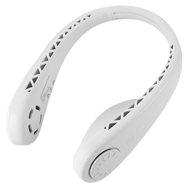 

Portable Rechargeable Neck Fan,Headphone Design Neck Air Conditioner,Hands Free Bladeless Fan,3 Speeds Personal Fan