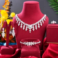 missvikki jewel 2022 dubai exclusive high quality luxury romantic tassel jewelry 4pcs set female elegant jewelry accessories