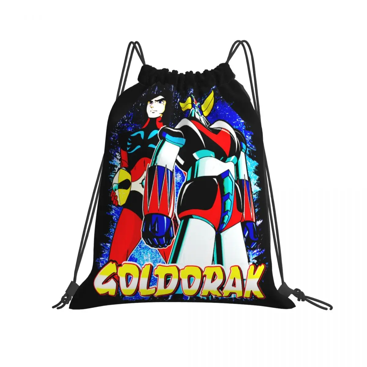 

Drawstring Bags Gym Bag Goldoraks (Grendizer) With Actarus (Duke Fleed) Graphic Backpack R348 Blanket roll Funny Sarcastic