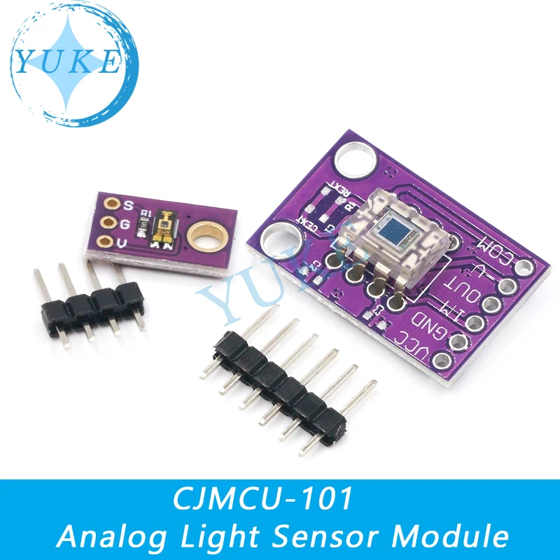 

OPT101 Optical Analog Light Intensity Sensor Module Monolithic Photodiode 14KHz CJMCU-101 TEMT6000