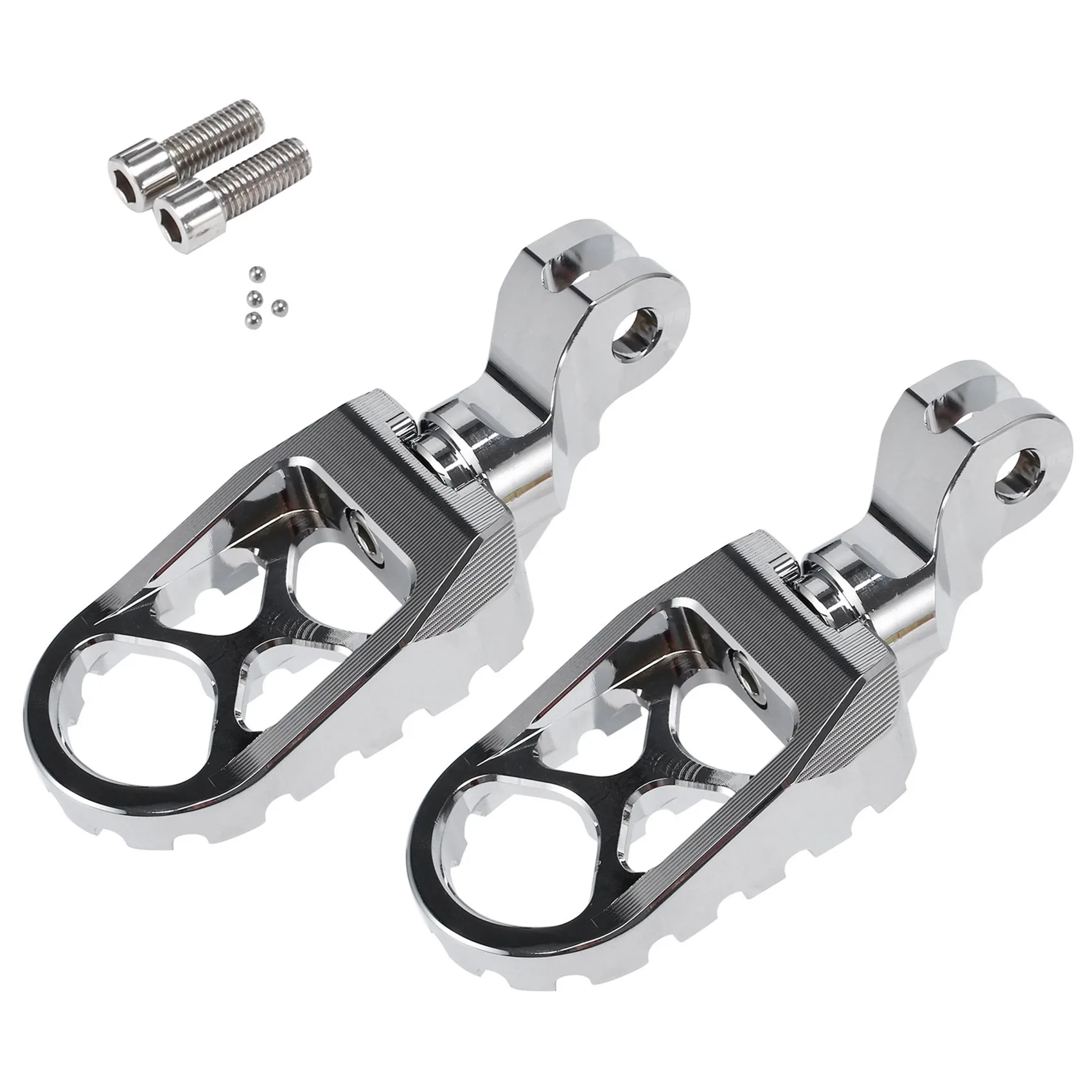 

Motorcycle Front Footpegs for Triumph Bonneville T100 T900 2001-2015 Scrambler(Silver)
