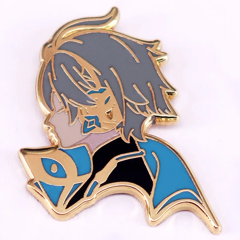 Эмалированная брошь в стиле аниме