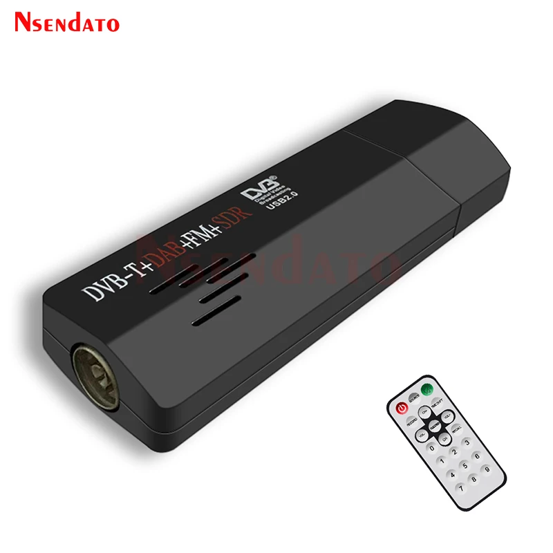 Digital RTL2832U R820T FM DAB DVB-T USB 2.0 TV Stick Dongle For SDR USB TV Tuner Receiver With Romote control for For Laptop PC