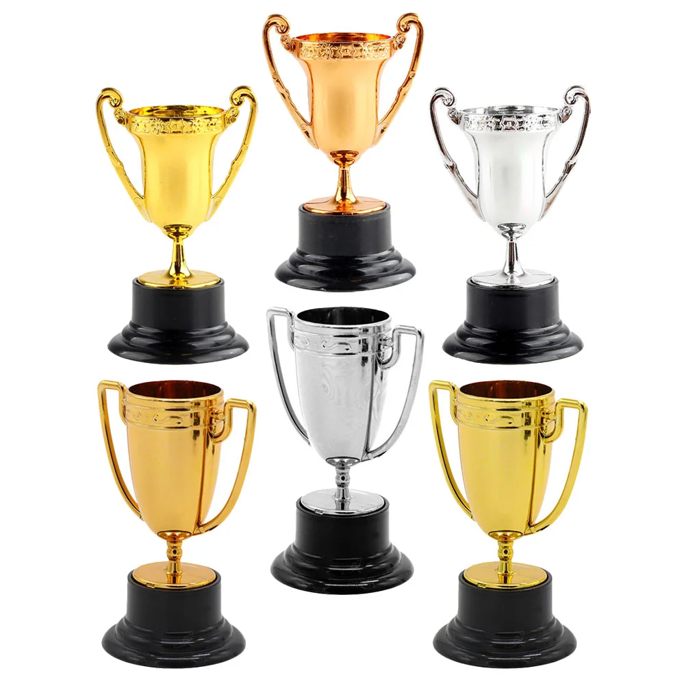 

6pcs Kid Trophy Prop Exquisite Small Trophy Lifelike Children Trophy Party Trophy