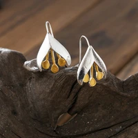 2022 luxury separation flower ear hooks short temperament elegant orchid earrings personality fashion jewelry earrings for women