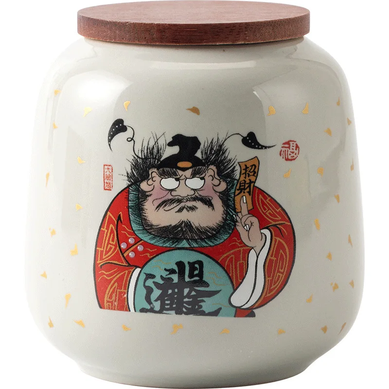 Zhong Kui Чайная банка Керамическая герметичная Маленькая упаковочная продукция для
