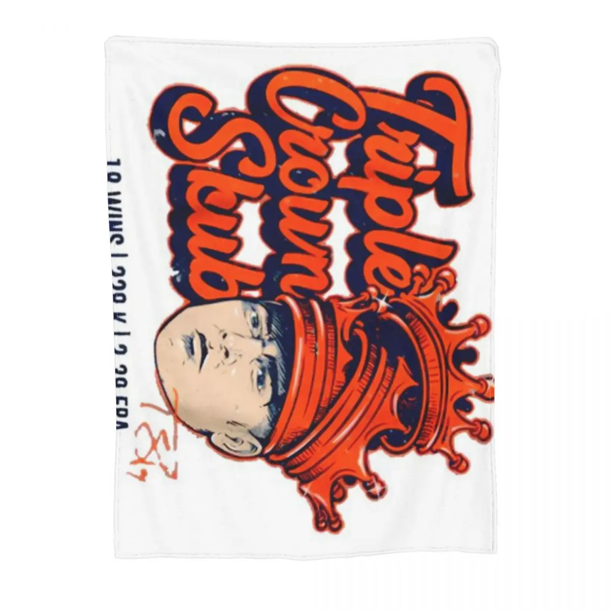 Ультрамягкое Флисовое одеяло Tarik Skubal Triple Crown Skub An