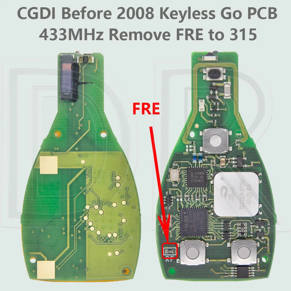 DR CGDI/VVDI FBS3 315/433 МГц Автомобильный дистанционный ключ с переменной частотой, поддержка NEC & BGA для Mercedes Benz A C E S Class W204 W207 ..