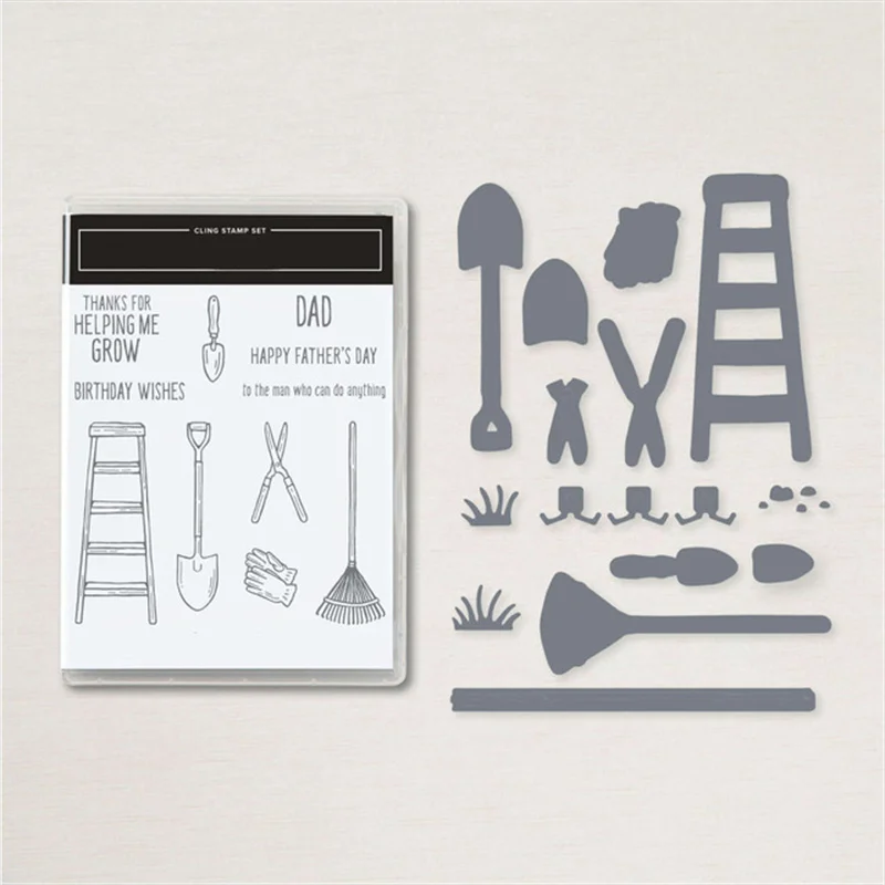 

Ladder Metal Cutting Dies And Clear Stamps For Scrapbooking DIY Diary Embossing Decorative Greeting Handcraft Template New