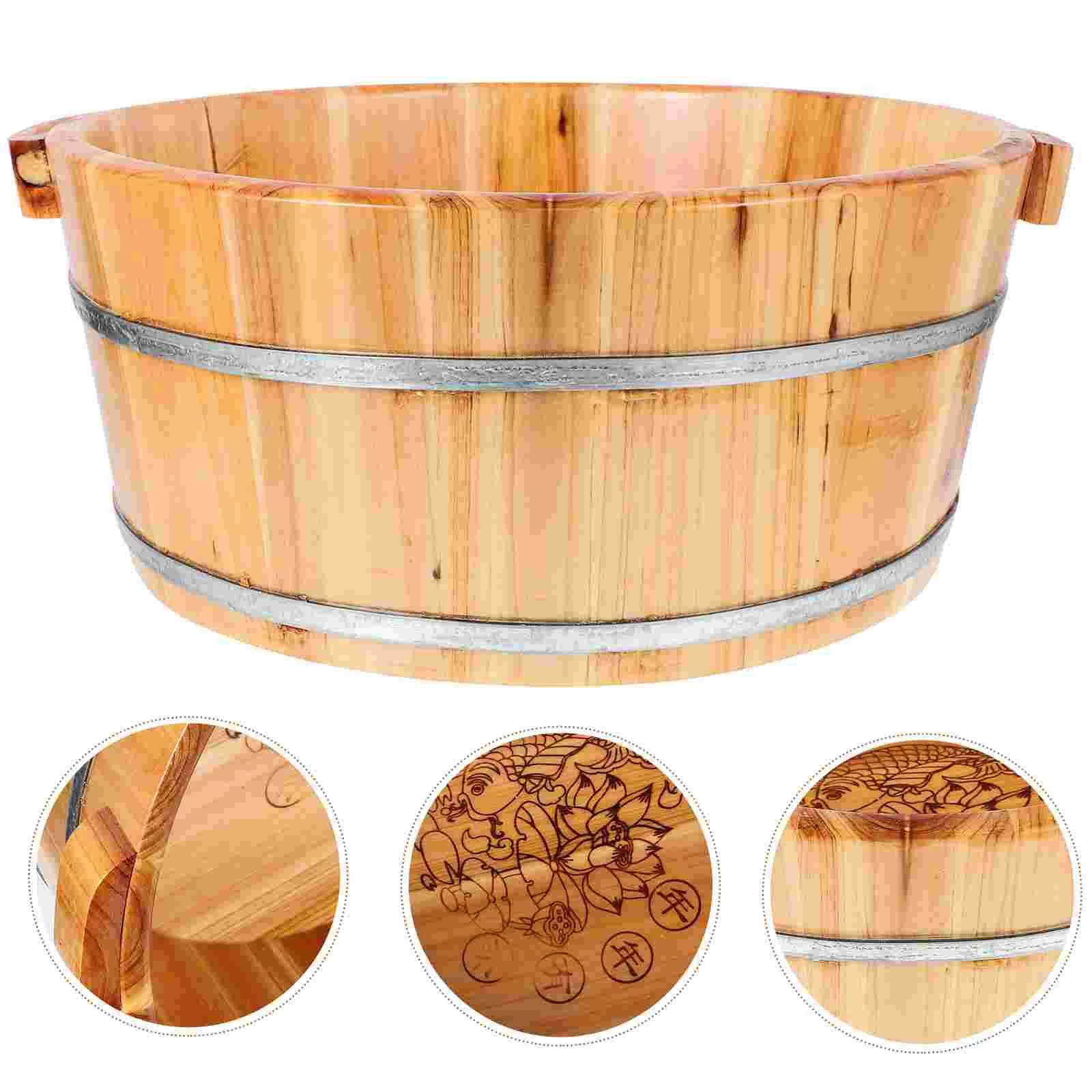 

Home Supplies Portable Bucket Foot Bath Baths Wash Soaking Tub Reusable Washing Bathtub Spa tubs & sauna rooms