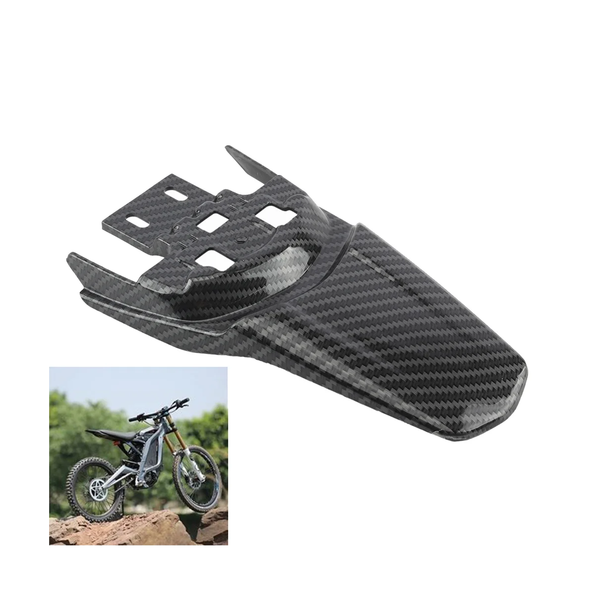 

For Sur -Ron Light Bee Rear Mudguard Motorcycle Frame Surron Carbon Fiber Rear Fender Dirt Bike Mud Guard Motocross