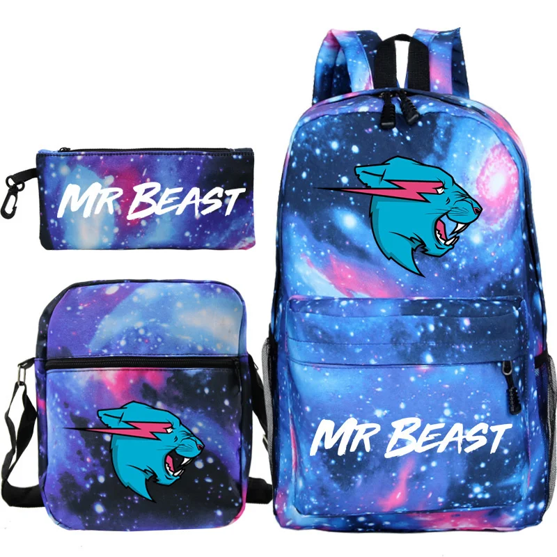 

Mr Beast Lightning Cat Backpack Kids Mr Beast Ruckk Boys Girls Teens Back to School Bags shoulder Bagpacks Travel school bag