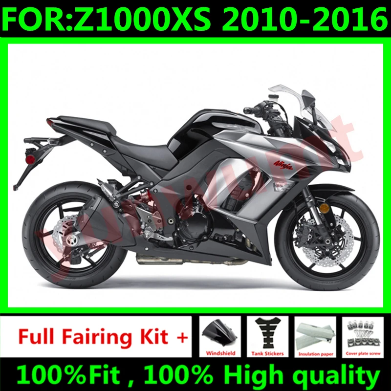 

New ABS Motorcycle Fairings Kit fit For Z1000SX Z1000 SX NINJA1000 2010 2011 2012 2013 2014 2015 2016 full fairing grey black