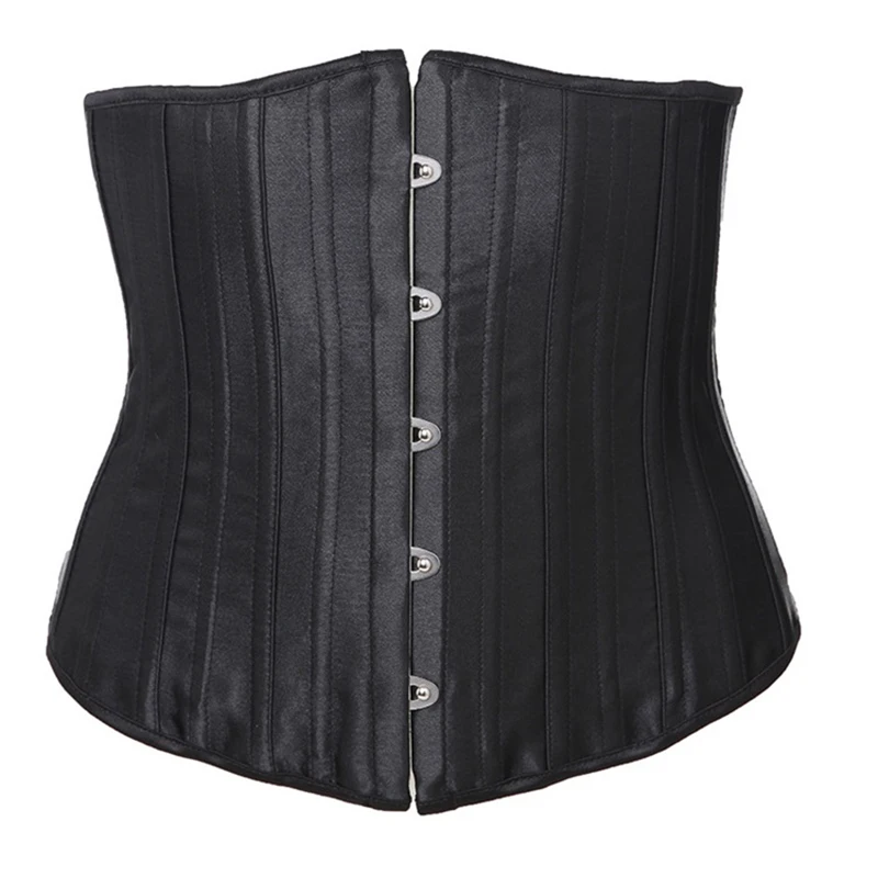 

Corset For Women Waist Corselet Body Shaper Sexy Waist Control Underbust Corsets Satin 26 Steel Bones Corset Waist Shaper