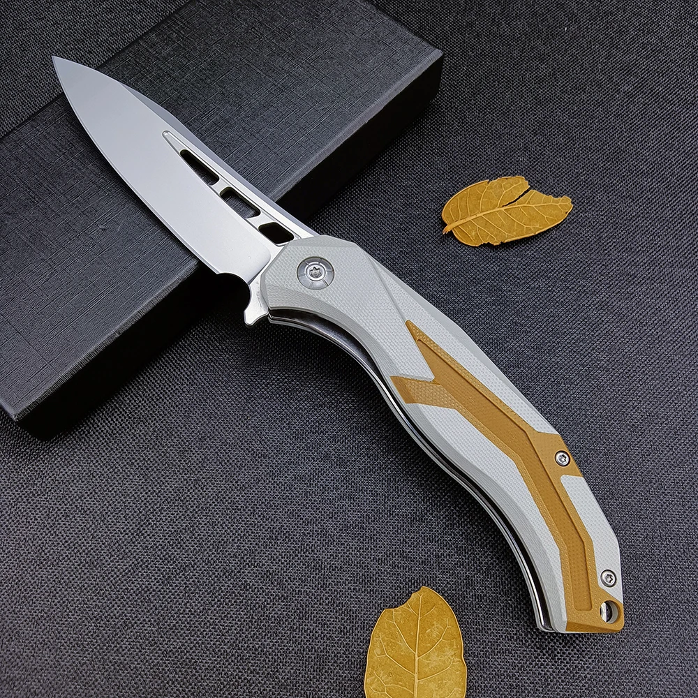 

Стальной Многофункциональный складной нож G10 D2 Hanlde, охотничьи ножи с шарикоподшипником для кемпинга, карманное тактическое снаряжение для самообороны и выживания