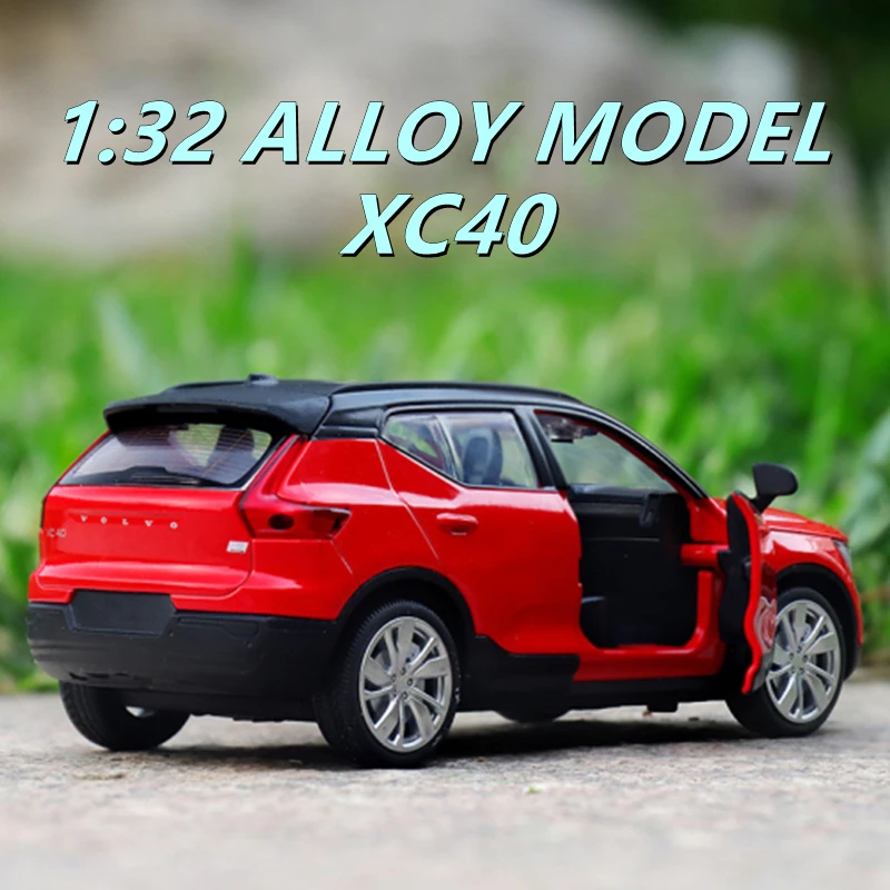 

1:32 VOLVOs XC40 Alloy Car Model Diecast & Toy Vehicles Metal Car Model Simulation Sound and Light Collection Toy Gift
