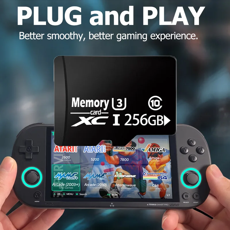 Trimui Smart Pro Game System Card TF 64/128/256 Карта памяти 50+ эмуляторов 30000 Ретро-игр SD-карта для pro