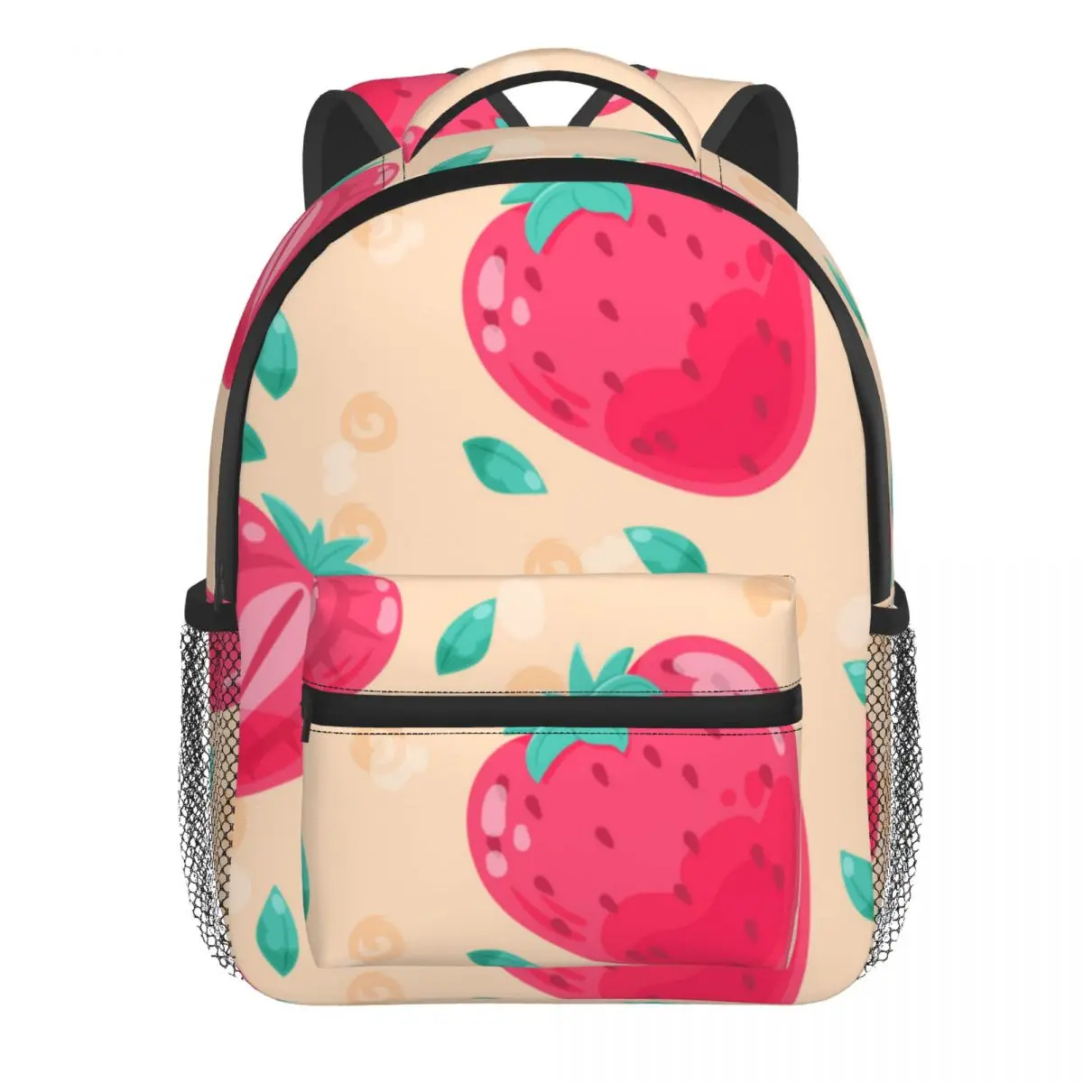 Pink Strawberry Baby Backpack Kindergarten Schoolbag Kids Children School Bag