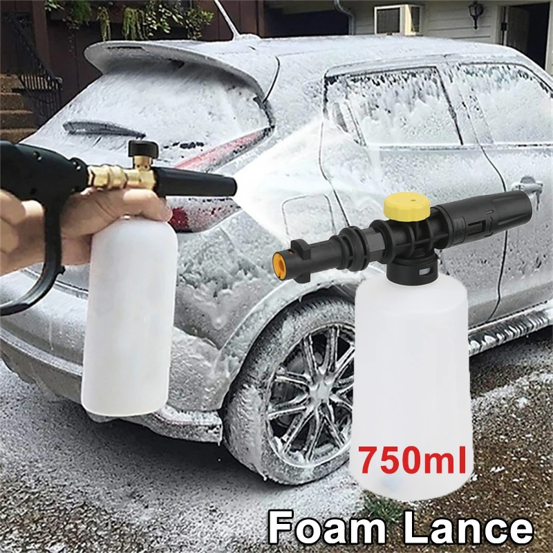 

750ml Foam Lance Cannon Adjustable High Pressure Snow Foam Lance Nozzle for Karcher K2-K7