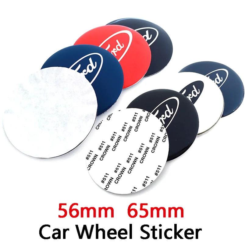 

4pcs 65mm 56mm Auto Rims Dust-Proof Cover Car Wheel Hub Center Caps For Ford Badge Logo Emblem Exterior Sticker Accessories