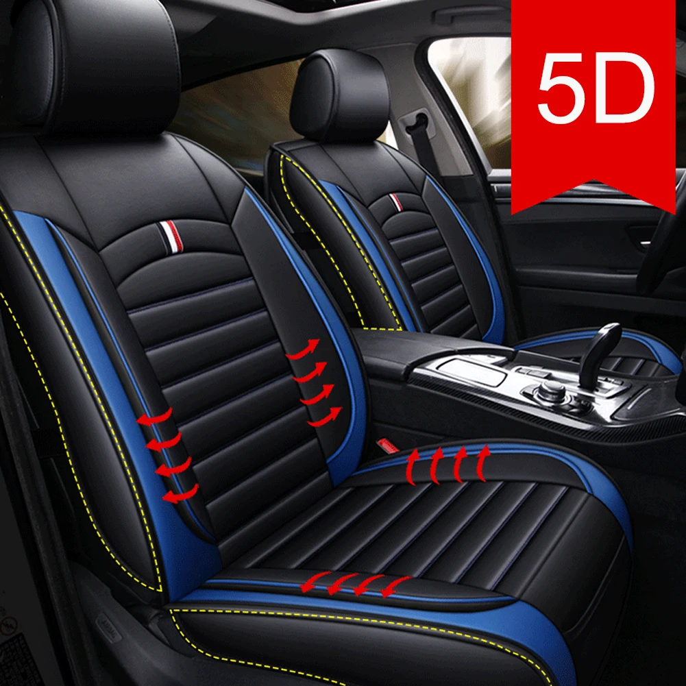

Universal Car Seat Cover PU Leather Seat Cushion Single Seat Front Rear Driver Passenger Seat Protector Interior Accessories