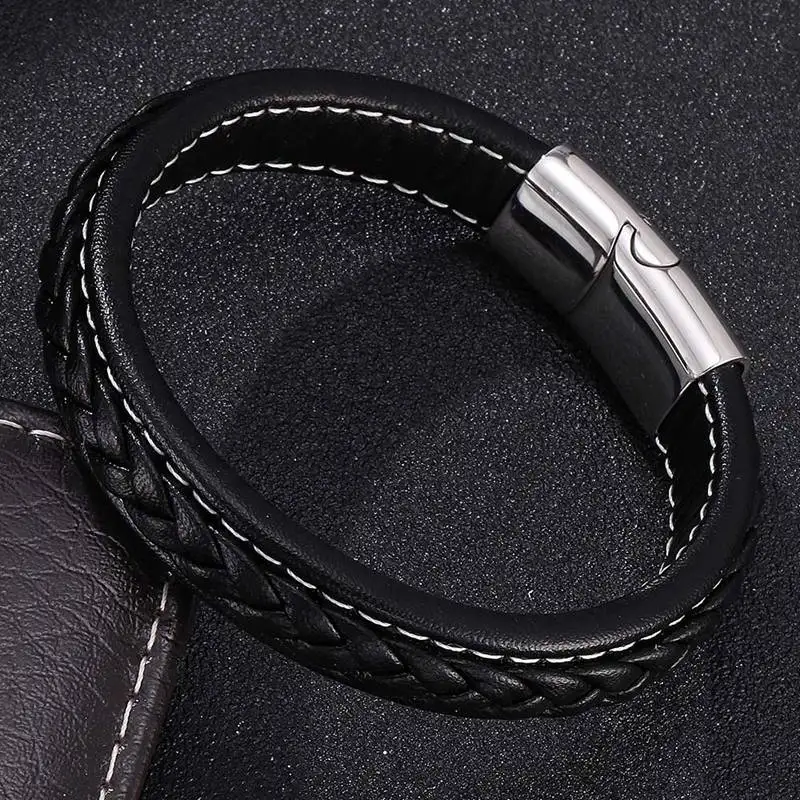 Браслеты FORTAFY ювелирные изделия модный кожаный браслет магнитные застежки из