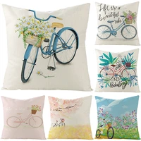 2022 spring nordic creativity throw pillows covers pink flower pillowcase bike leaf cushions home decor luxury balloons pillow