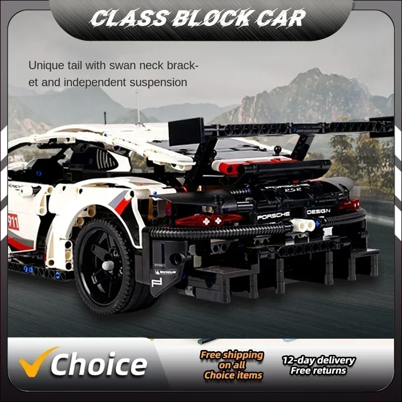 1580 Шт. Технический Автомобиль С Дистанционным Управлением 911 Rsr Совместимый 42096
