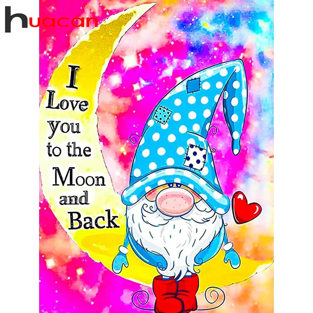 

Алмазная картина Huacan «сделай сам», картина 5d с мозаикой Санта-Клауса, Рождественская Настенная картина, полная вышивка, Декор для дома, подарок